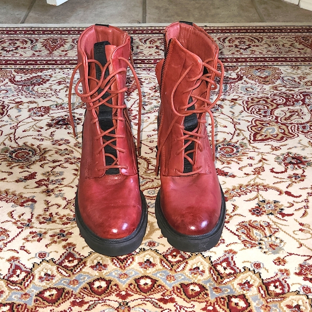 Red Frye Boots
